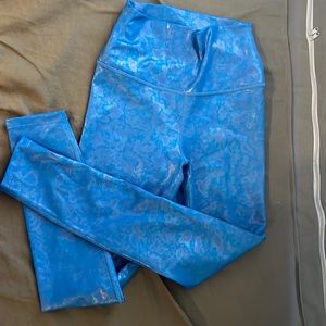 blue holo carbon38 leggings